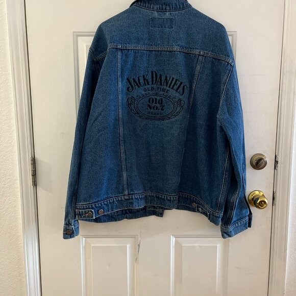 Wrangler Hero Men Big & Tall Farm-House Trucker Jack Daniels Jean Jacket Sz 3XL - Picture 5 of 11